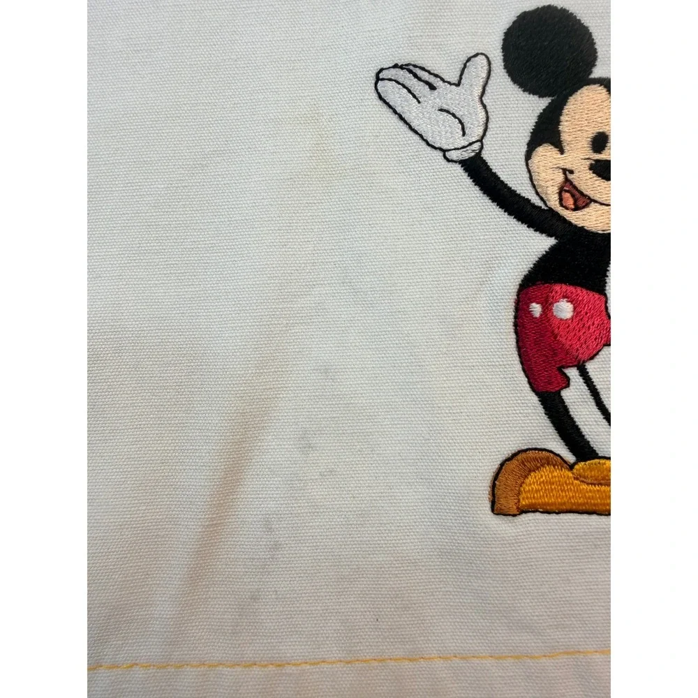 Disney Mickey and Minnie Mouse Embroidered Kitchen Hand Towel Set Red White 2pc